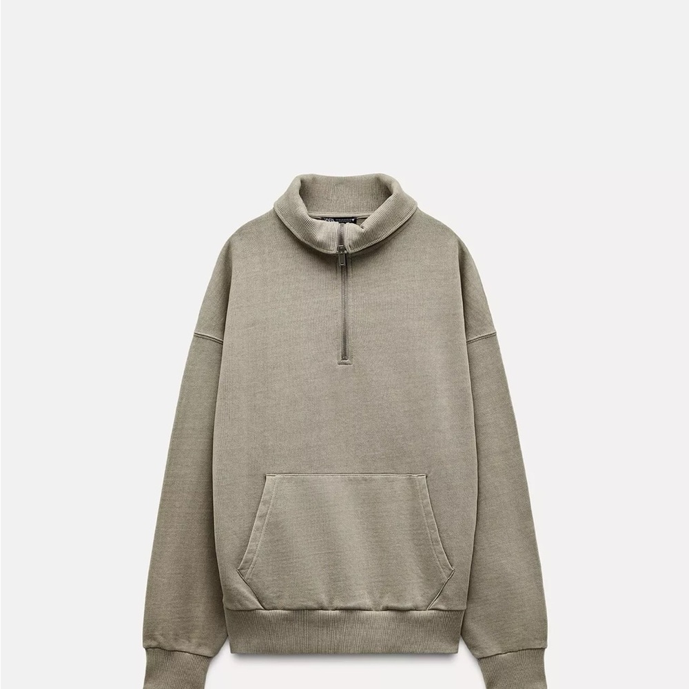 Zara Half-Zip Pullover Sweatshirt